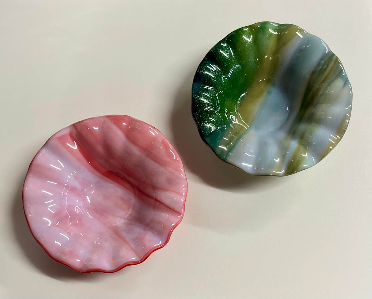 6" fluted bowls by Julie Root Sawyer 