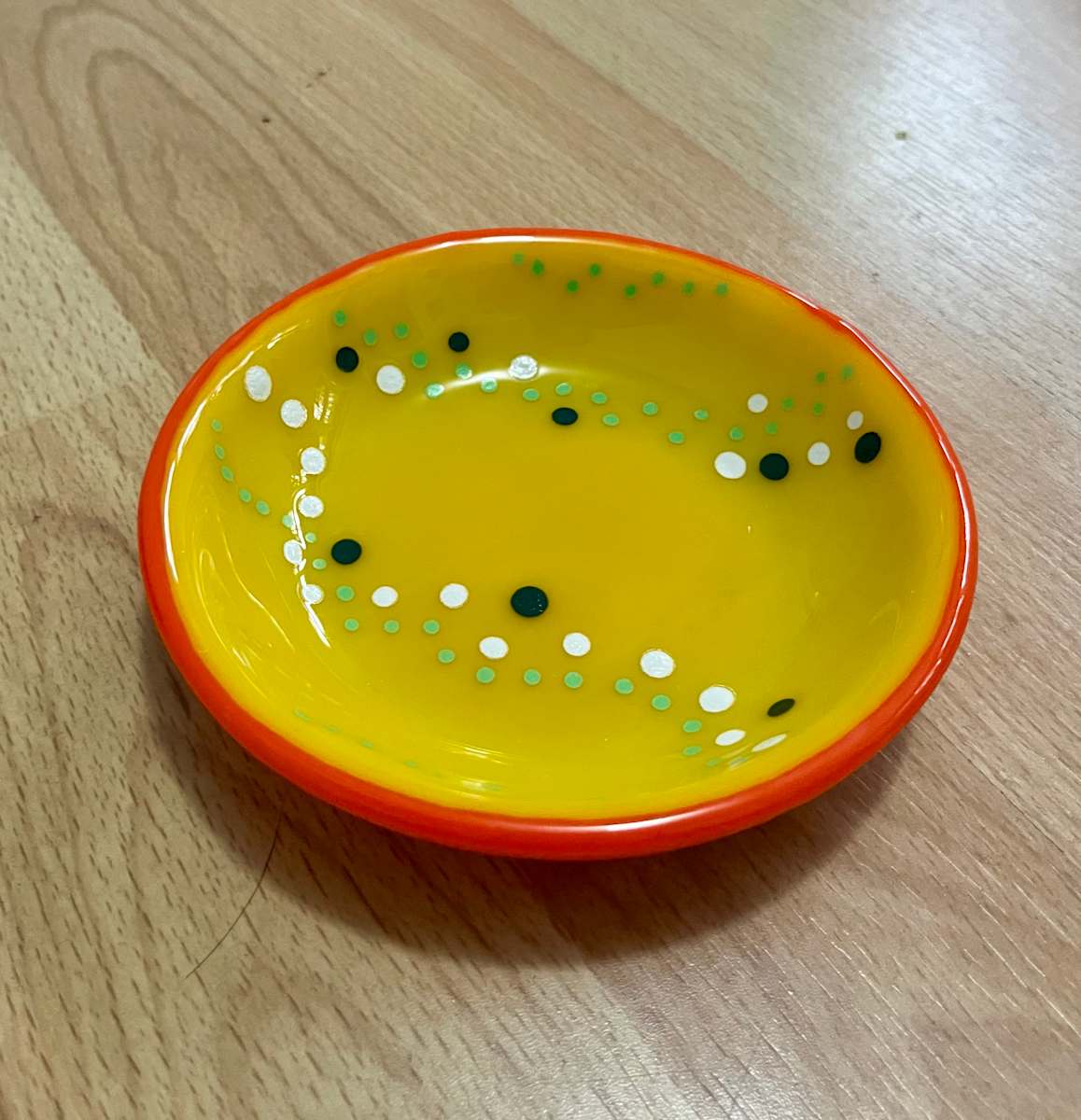 Round Shallow Dish #2 by Julie Root Sawyer 