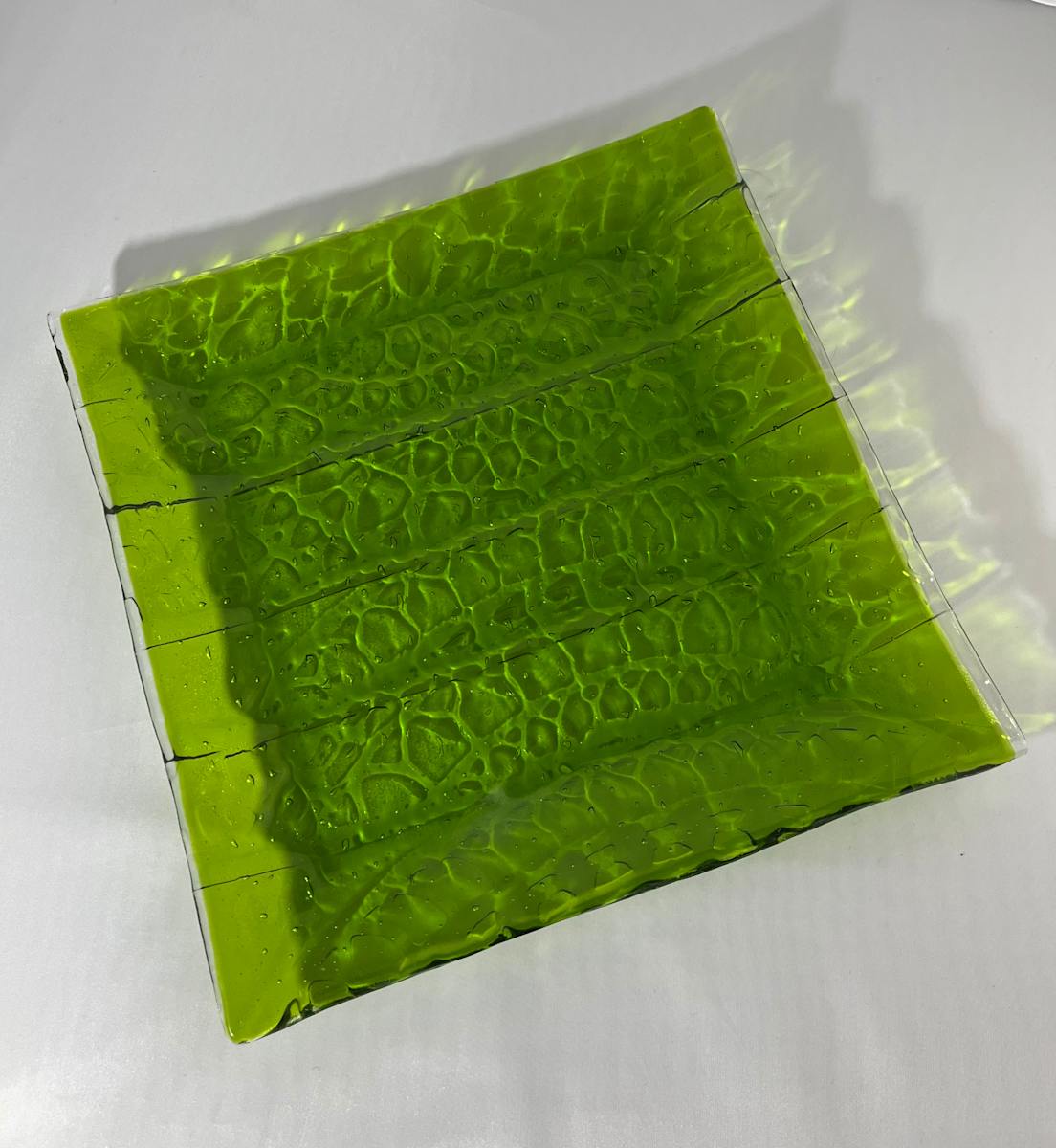 Embossed 10" square dish 3 by Julie Root Sawyer 
