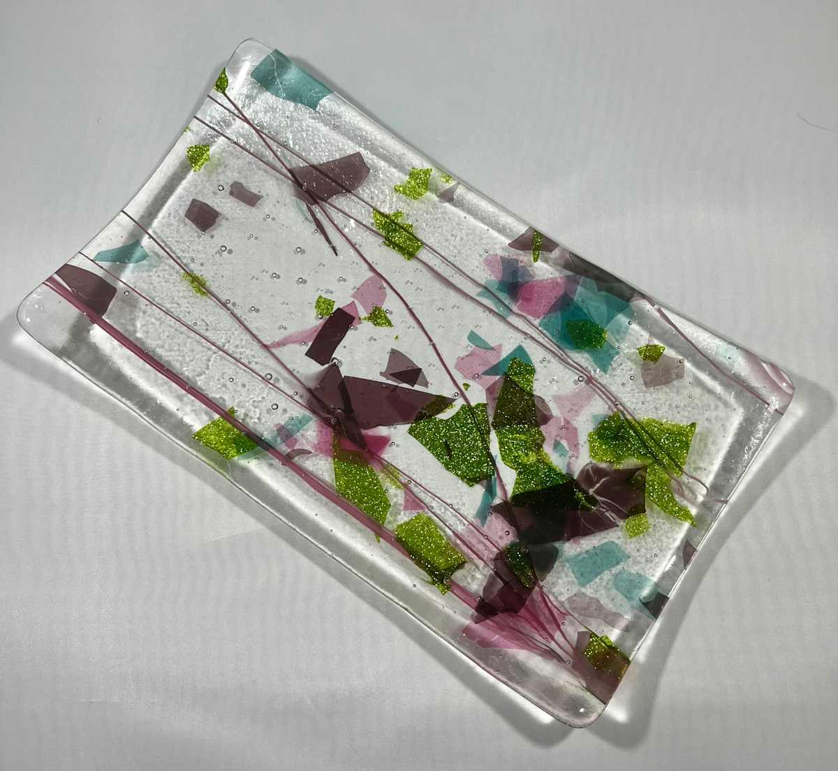 Confetti Glass Dish by Julie Root Sawyer, Image 1.