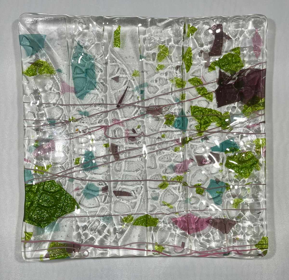 Embossed 10" square dish 2 by Julie Root Sawyer 