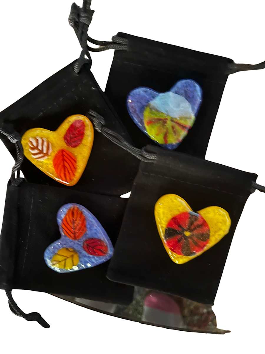 Large pocket hearts by Julie Root Sawyer, Image 1.
