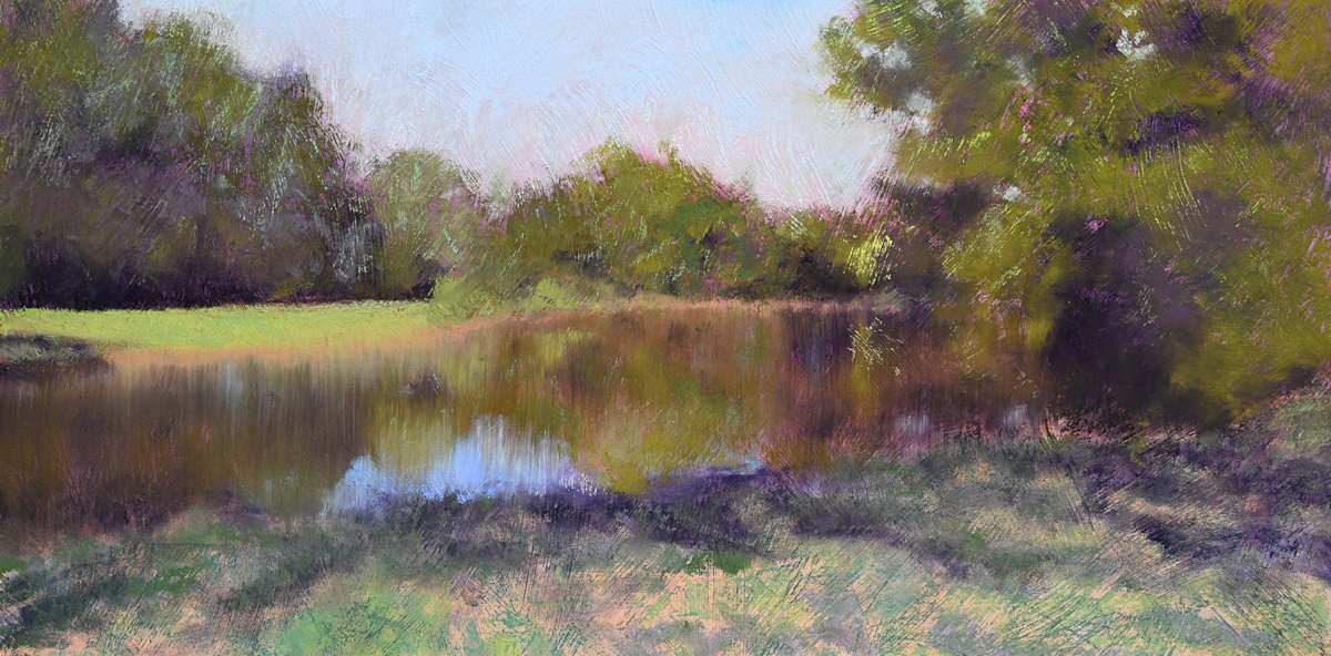 Cider Barn Pond by Lorraine McFarland 