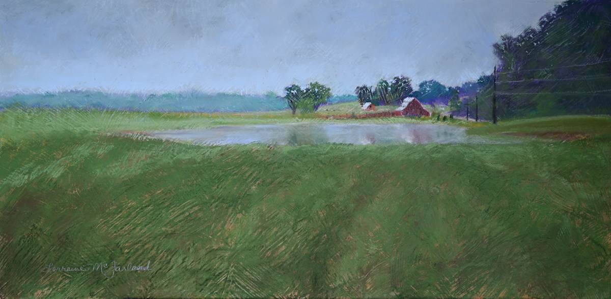 Cook Station Red Barn by Lorraine McFarland 