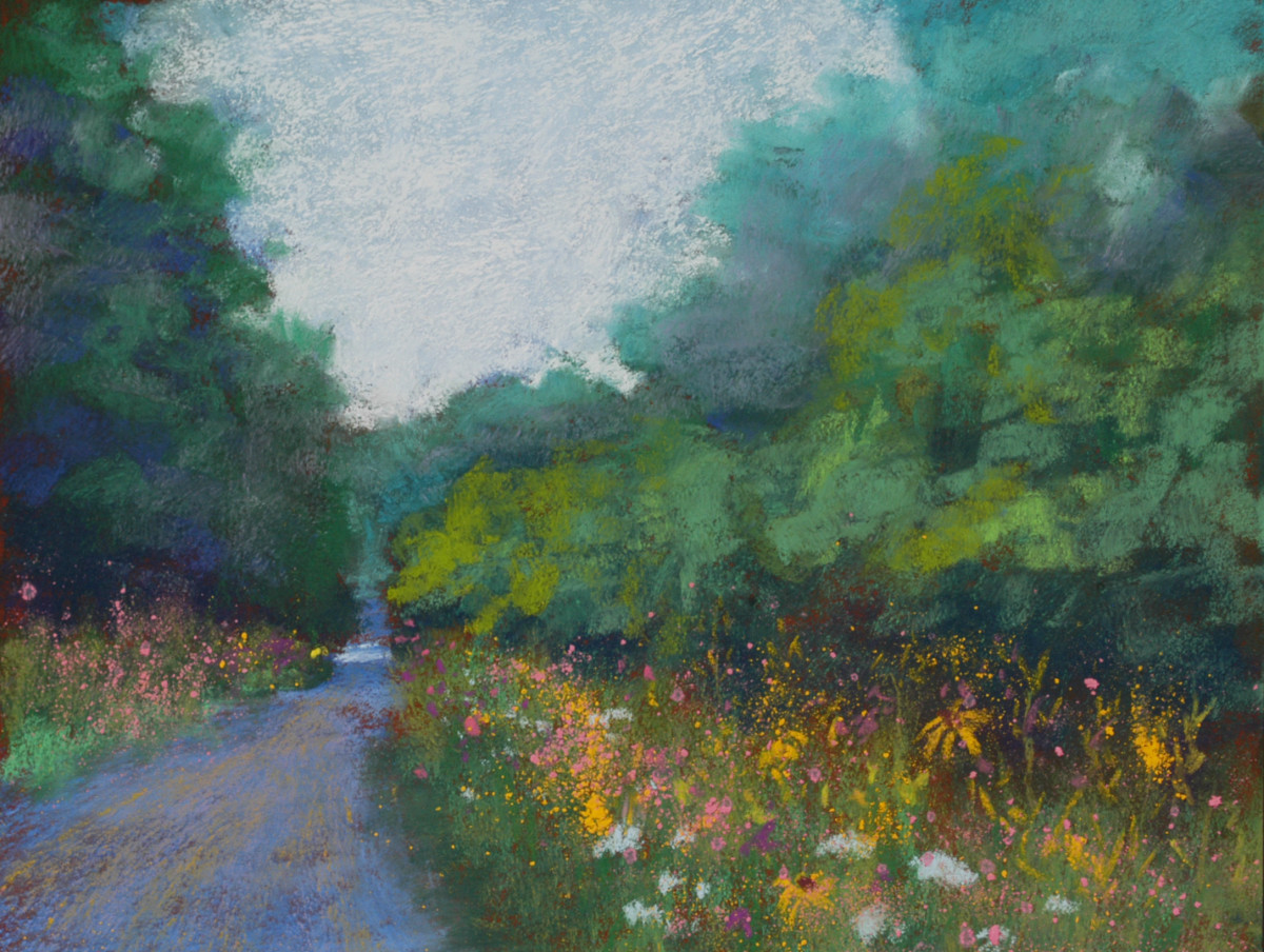 Wildflower Country Road by Lorraine McFarland 