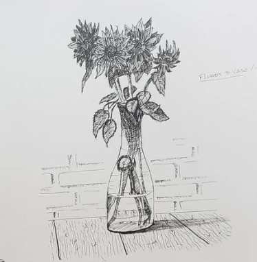 Flowers in vase by Jon Cooper 