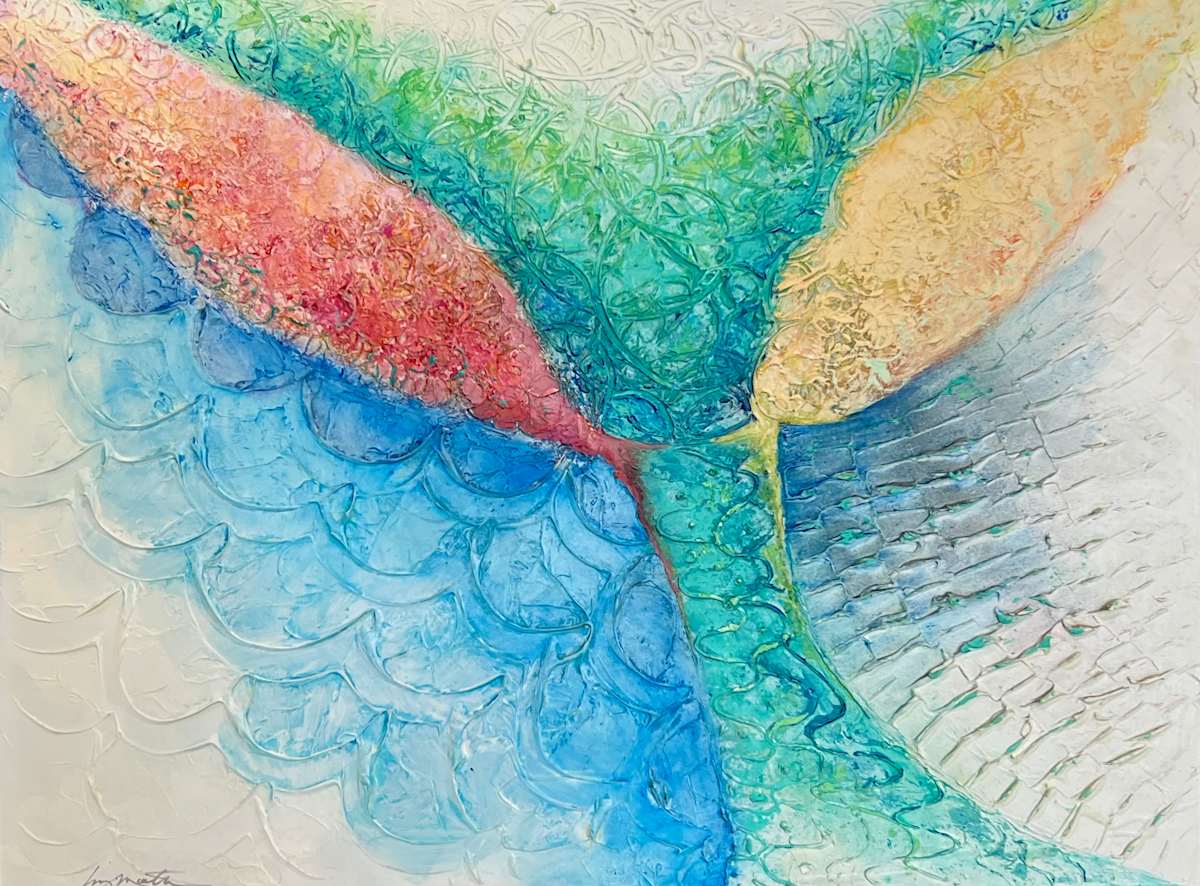 Mermaid Splash by Liz Morton  Image: Pre-Sale Sept 19-20 A Conversation in Paint Exhibition