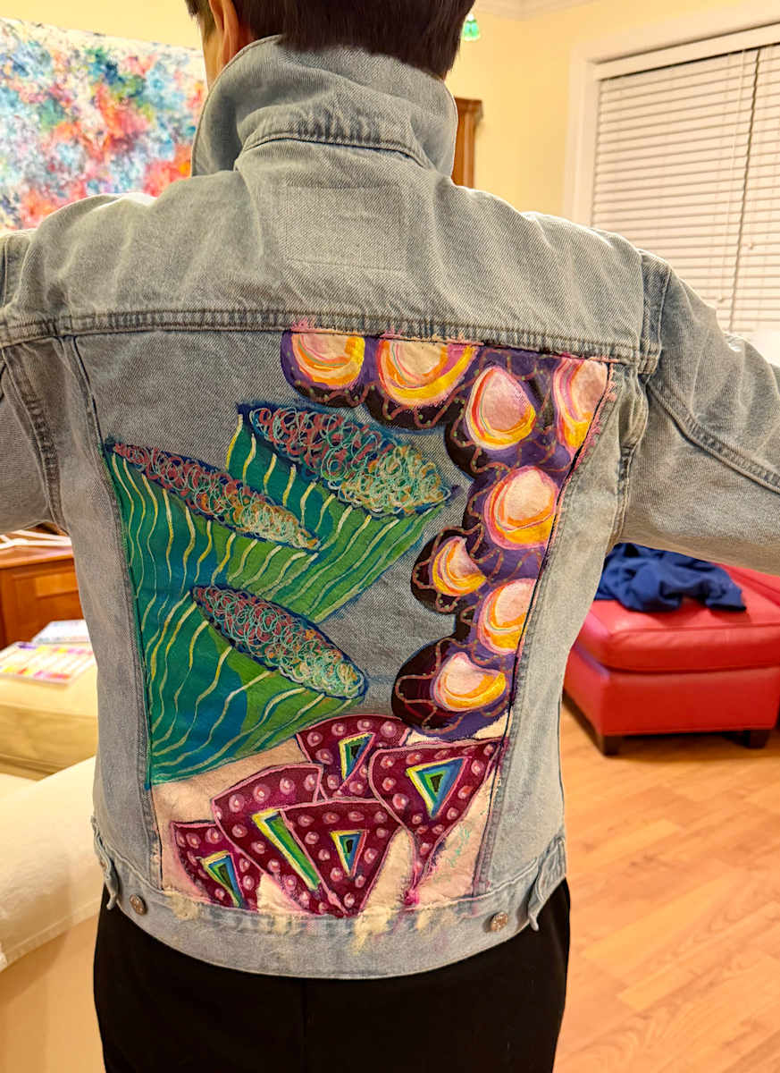 Enchantment Boho Jacket - Levi Strauss size Large by Liz Morton 