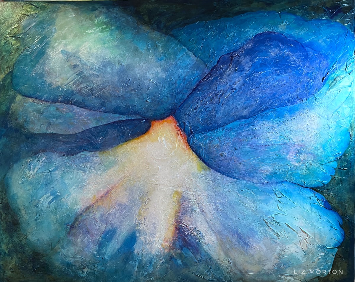 Blue Morning Glory by Liz Morton 