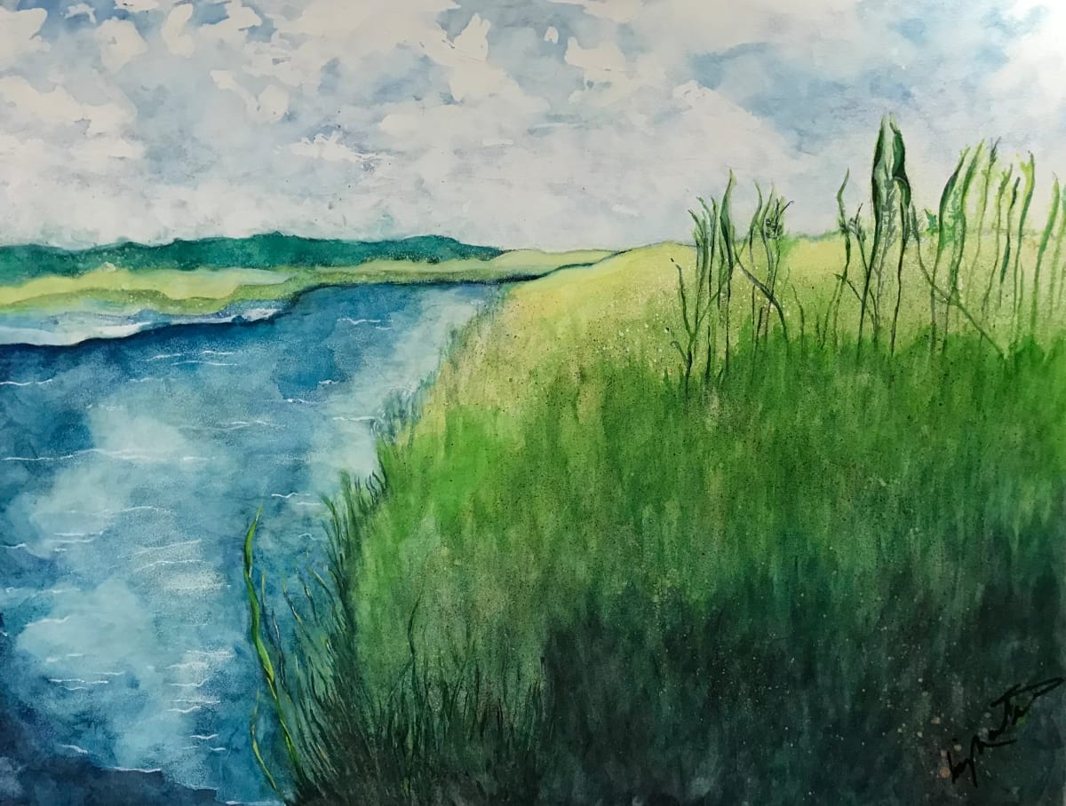 Salt Marsh No. 1 by Liz Morton  Image: Watercolor 