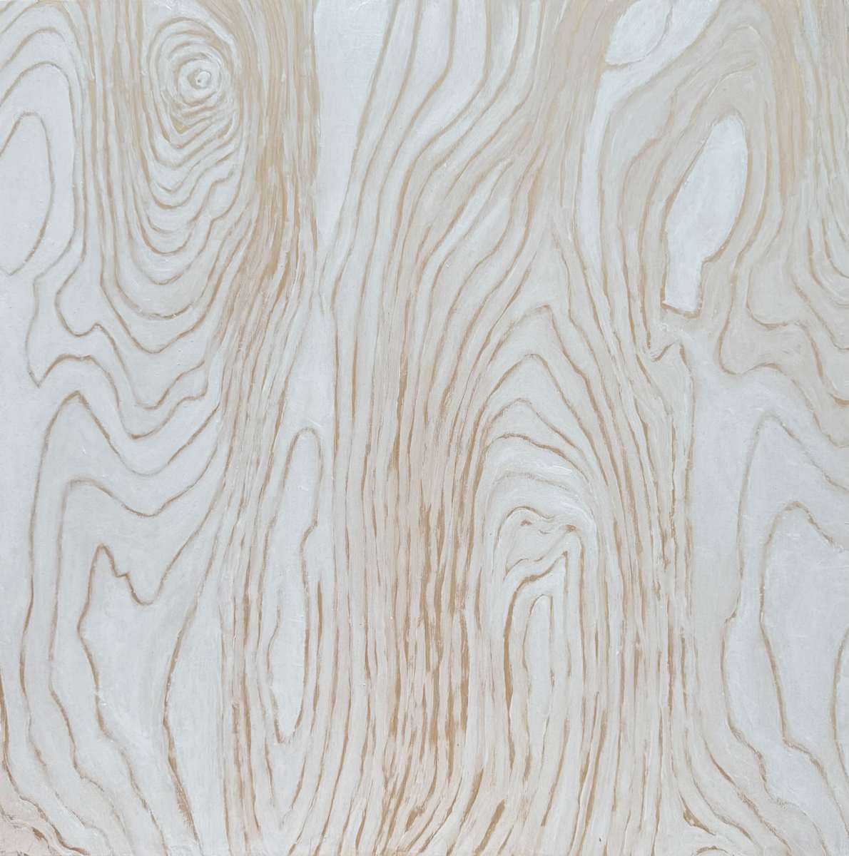 White Painting  #3, 2025 by Pamela Saturday  Image: Acrylic on wood panel