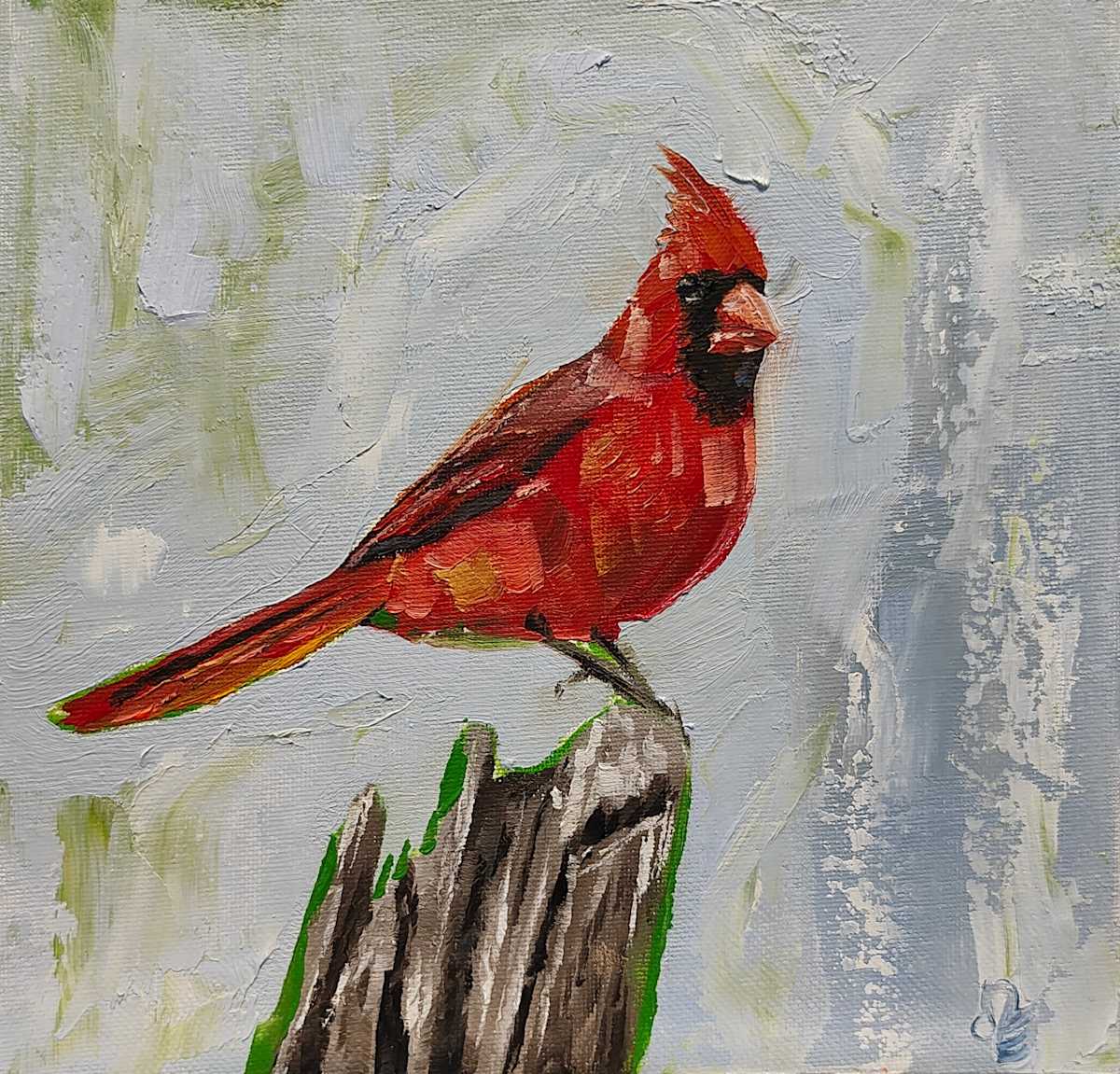Cardinal #1 (print) by Douglas Earls  Image: Douglas Earls, Cardinal #1 (print)