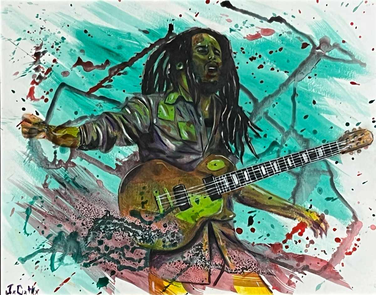 Bob Marley by Juan Hernandez  Image: Juan Hernandez, Bob Marley