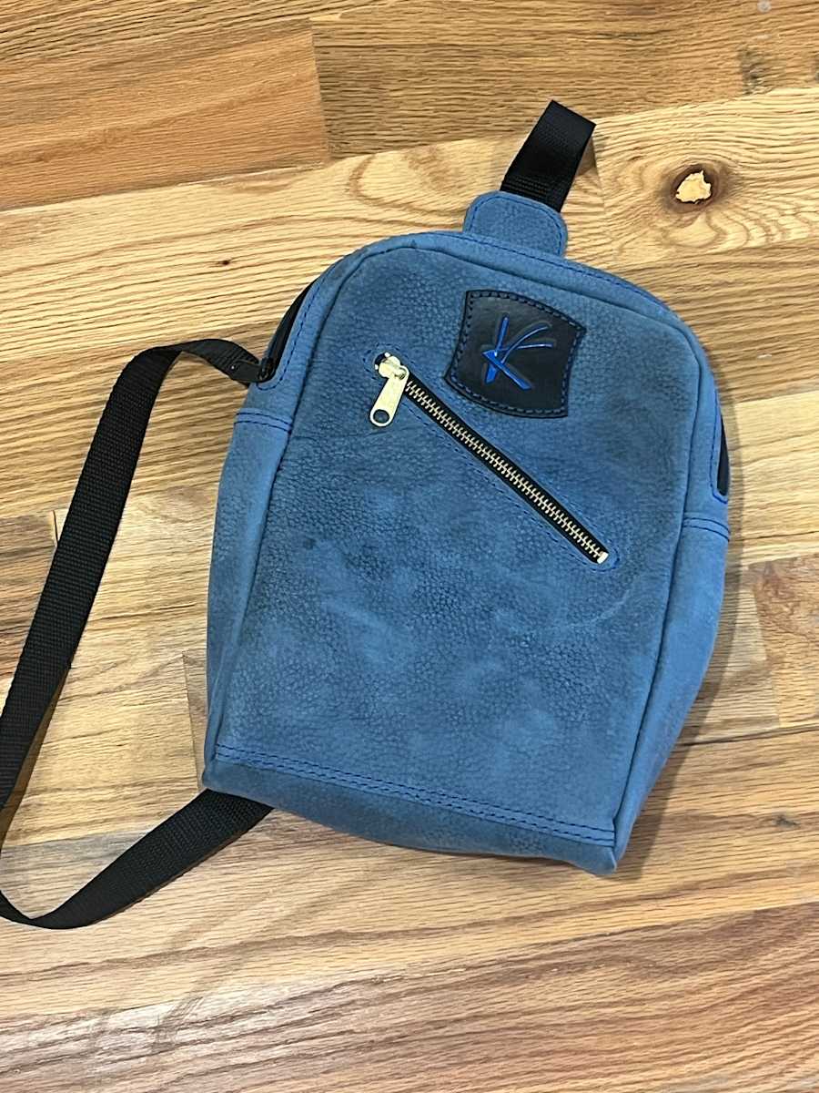 Blue Backpack Purse by Kenneth Reams, Image 1.