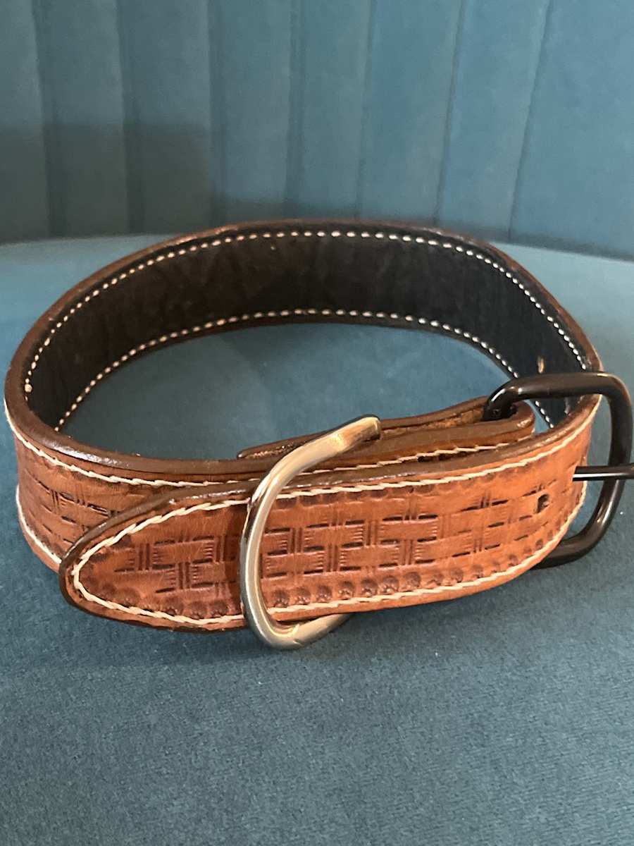 Leather Dog Collar by Patrick Holzer, Image 1.
