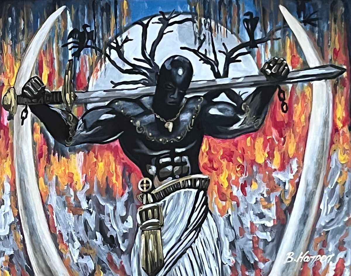Mandingo Warrior II by Bednago Harper  Image: Bednago Harper, Mandingo Warrior II