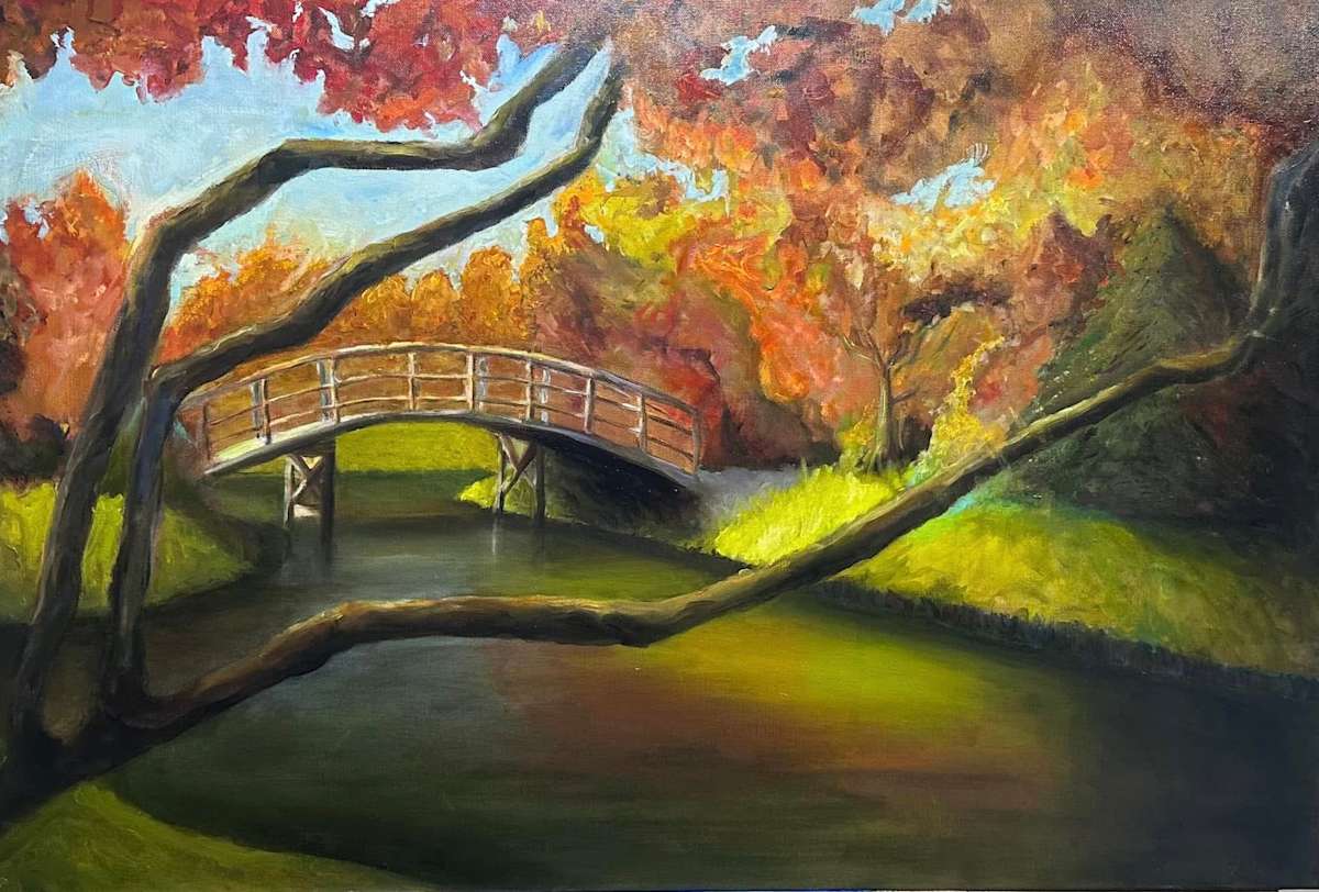 Japanese Garden by Shelley Loring 
