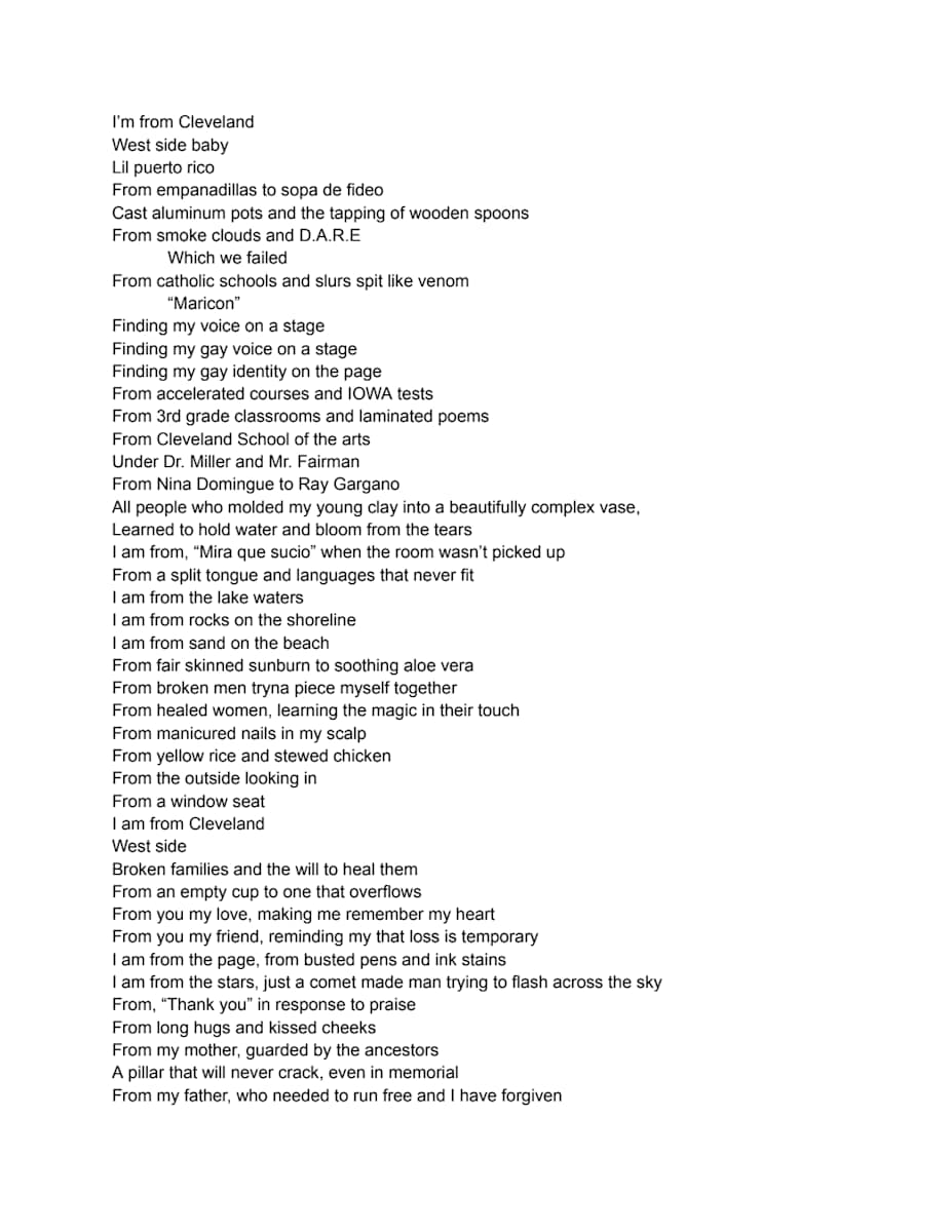 Where I'm From by Eric Odum 