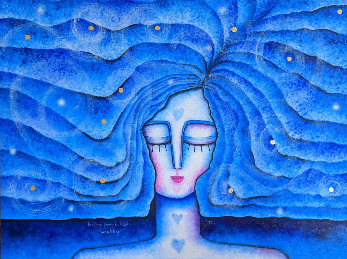 Meditating by Higo Gabarron 