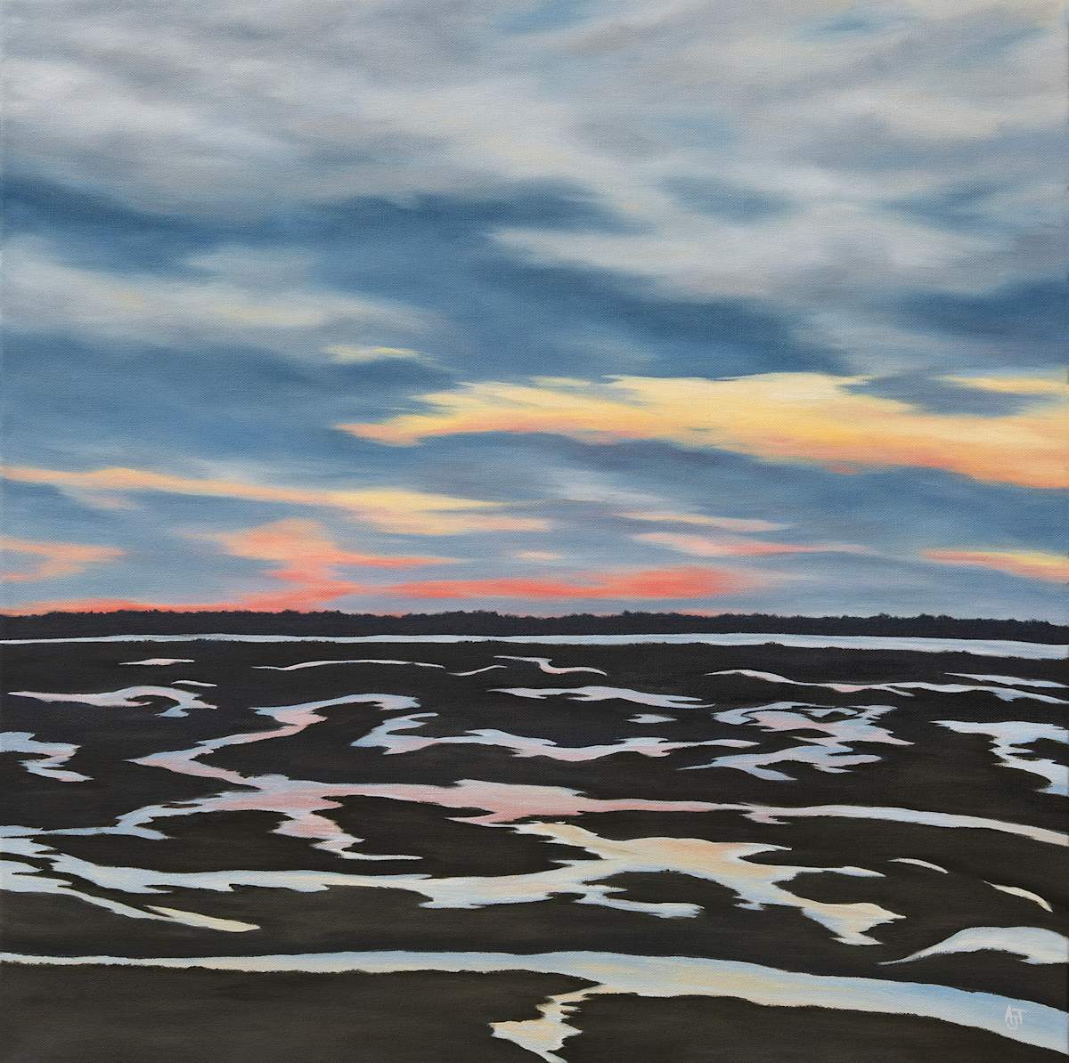Sunset Marsh by Ann Travis 