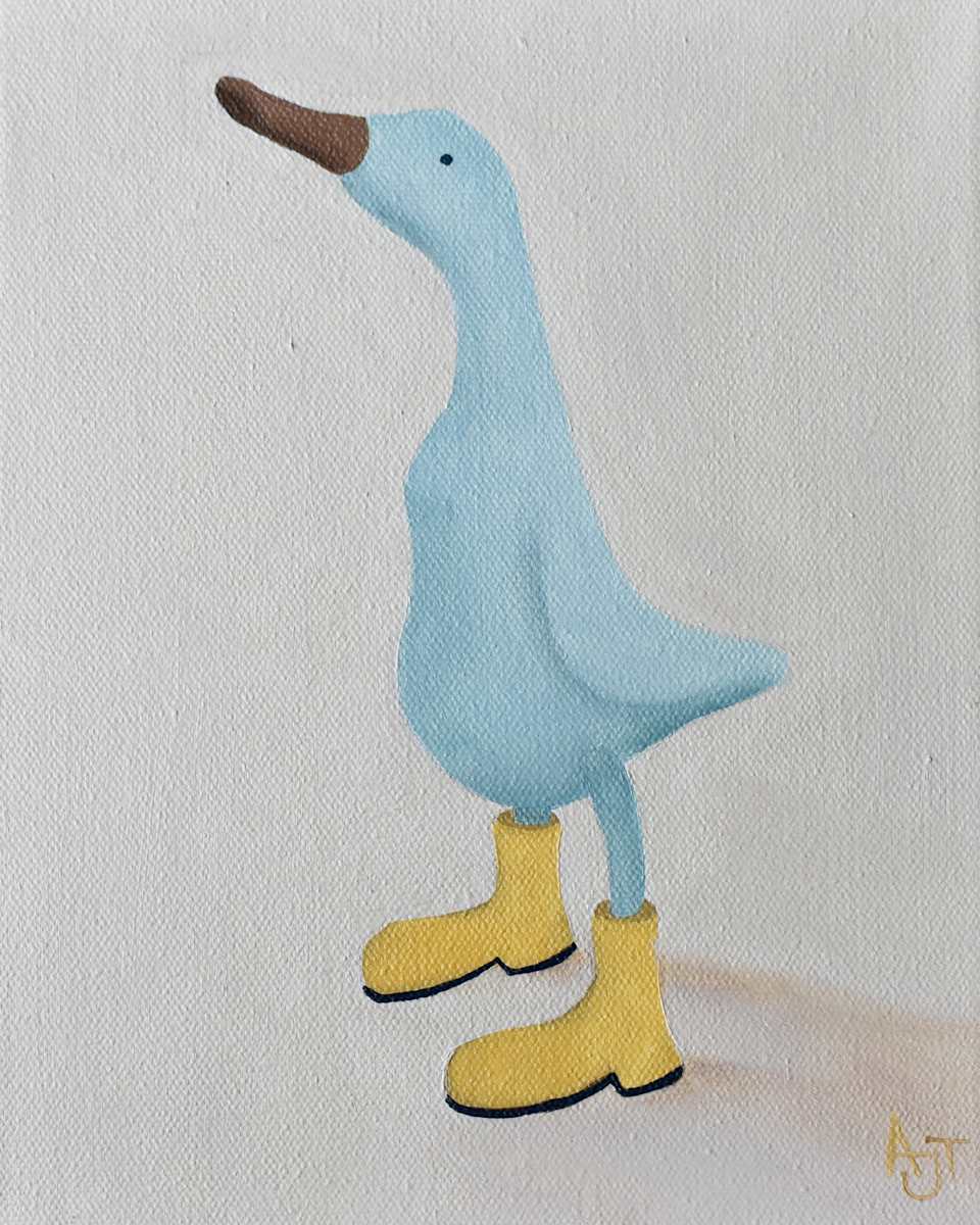 Rainy Duck by Ann Travis 