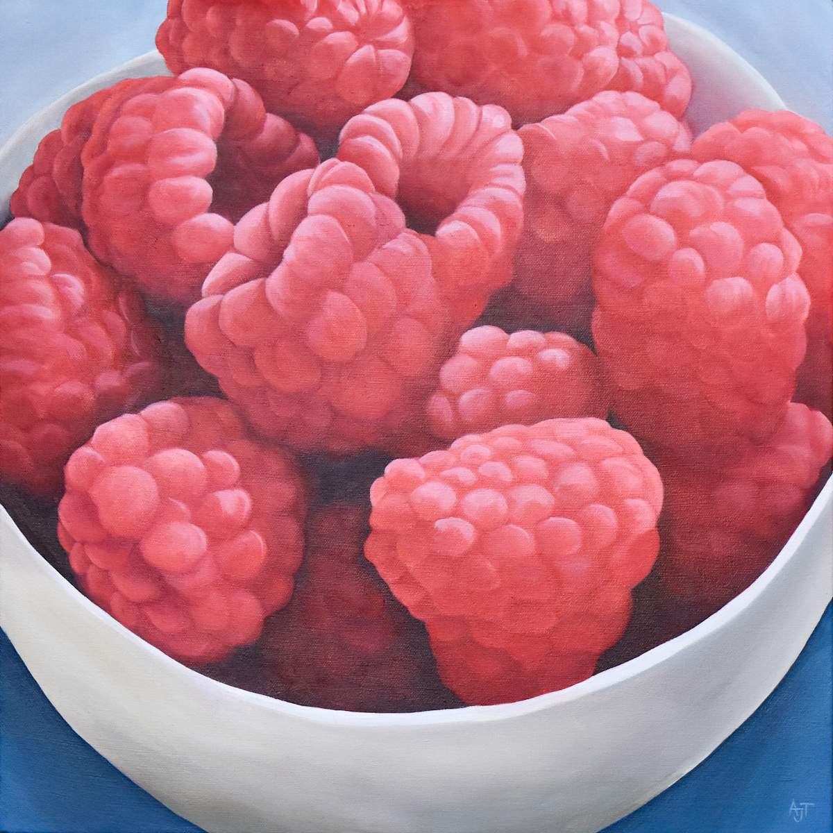 Red Raspberries by Ann Travis 