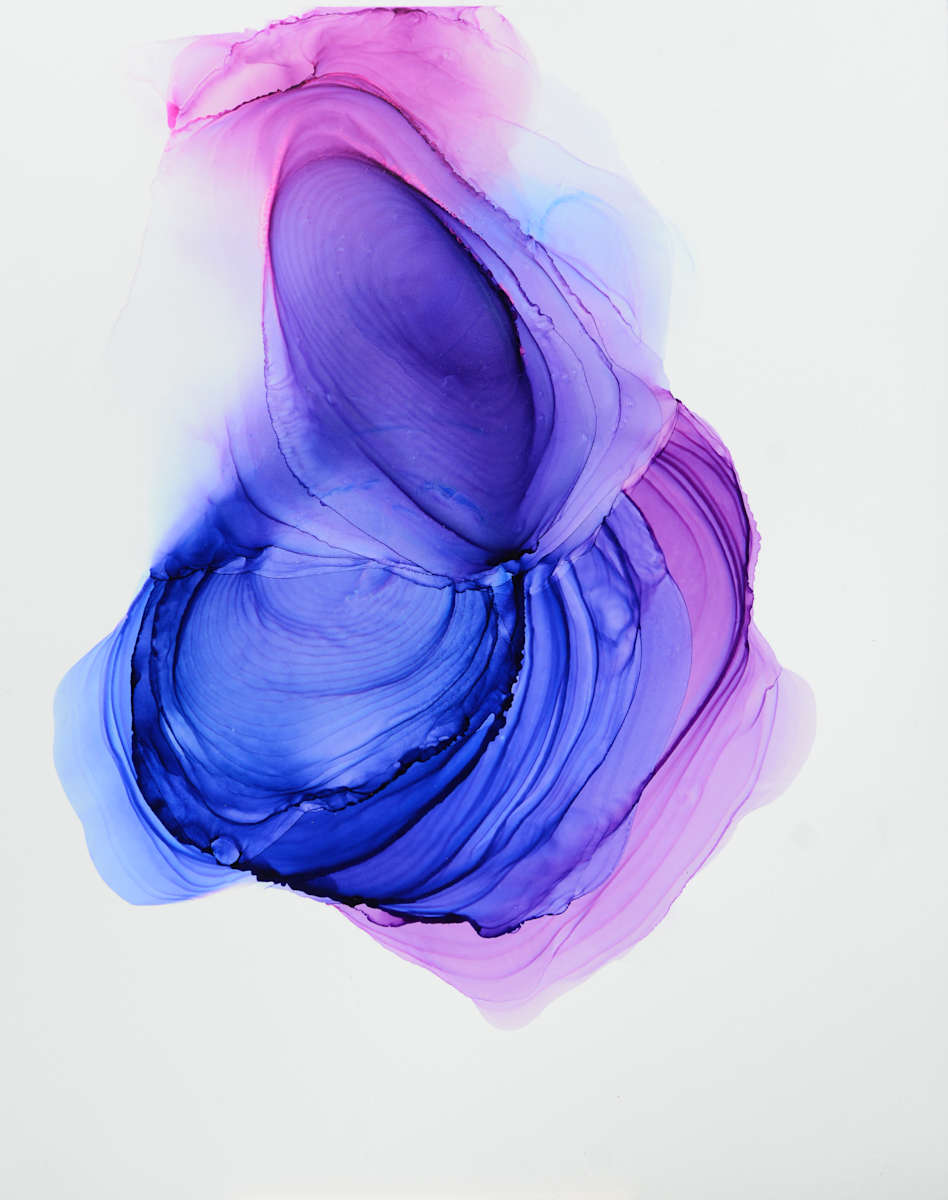 Transformation by Angela Corey  Image: "Transformation" - Alcohol Ink Painting on 11x14 Yupo Paper on Wood Cradle Board