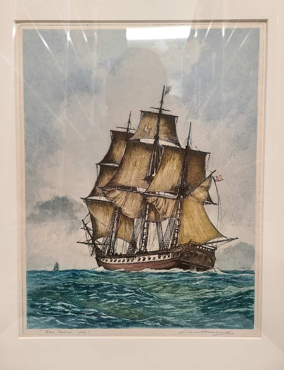 Sea Patrol, 1840 by Leon Pescheret, Image 1.