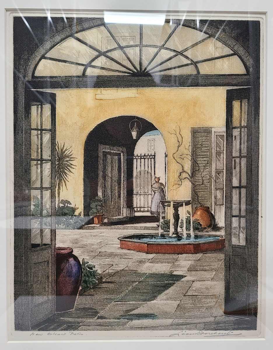 New Orleans Patio by Leon Pescheret, Image 1.