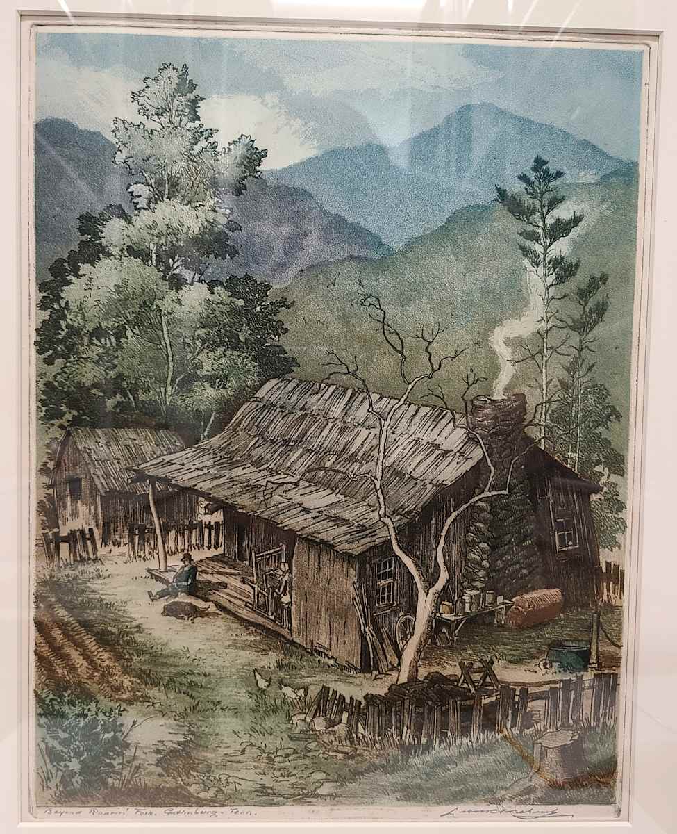 Beyond Roarin' Fork, Gatlinberg, Tenn. by Leon Pescheret, Image 1.