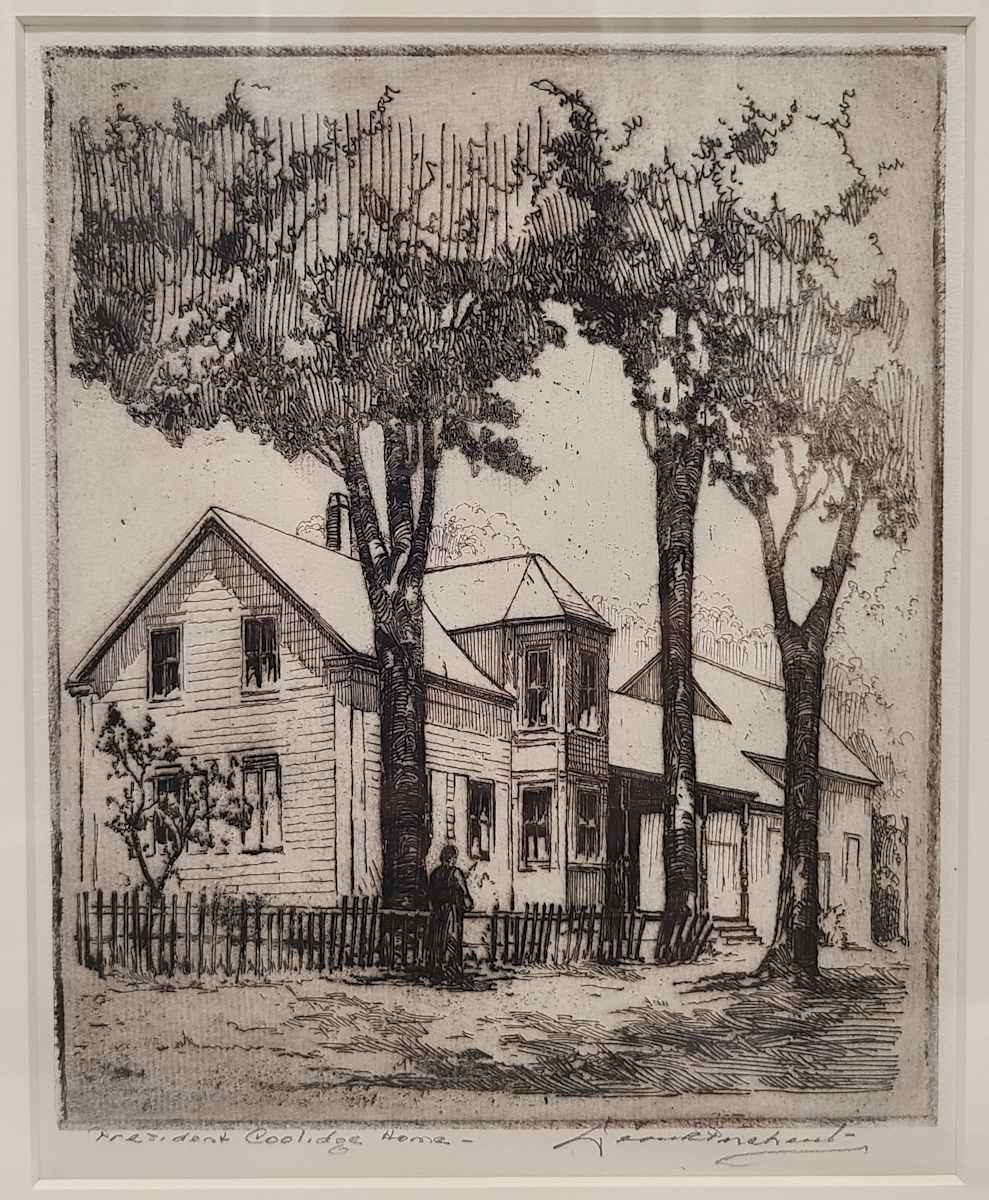 President Coolidge Home from the collection of Crossman Gallery ...