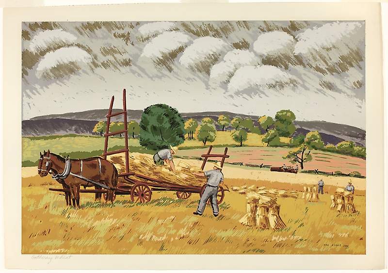 Gathering Wheat by Max Arthur Cohn, Image 1.