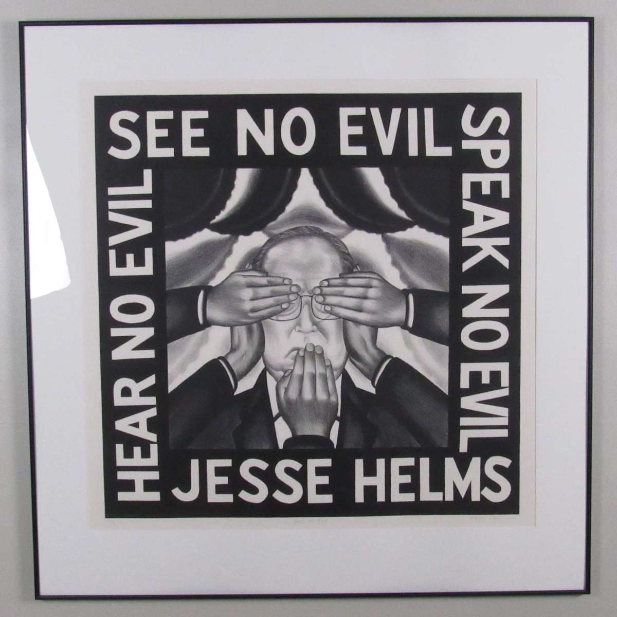Fear No Evil (Jesse Helms), I/X by Roger Brown, Image 1.
