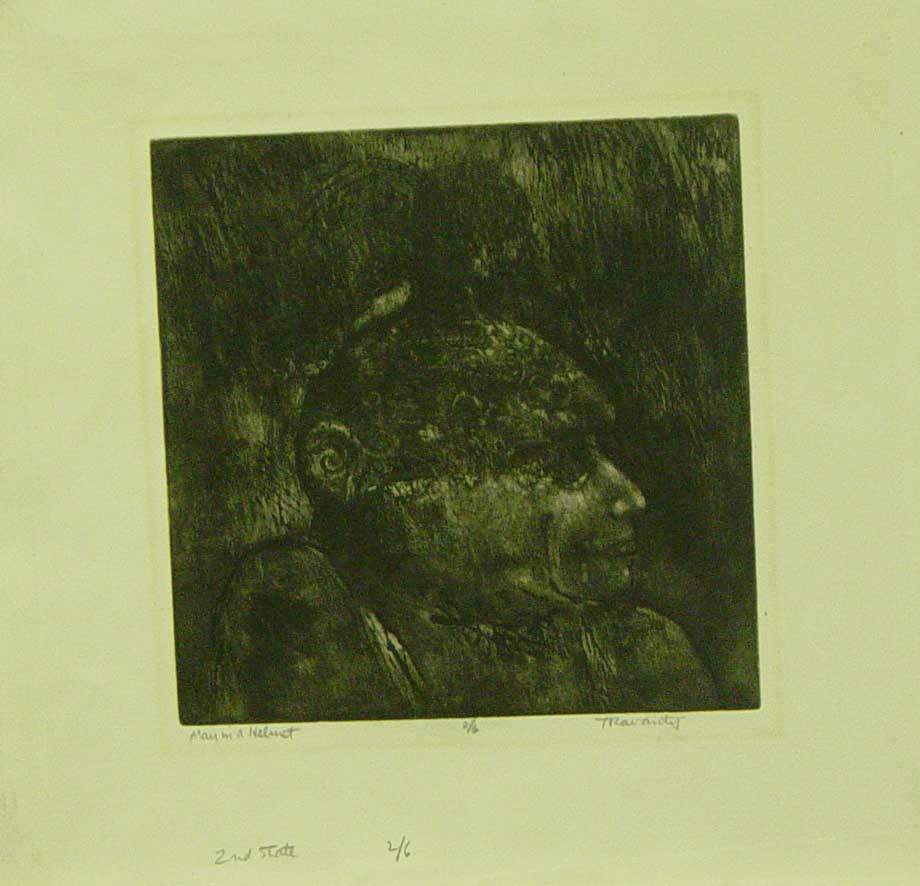 Man in Helmet, 2/6 by Leon Travanti, Image 1.