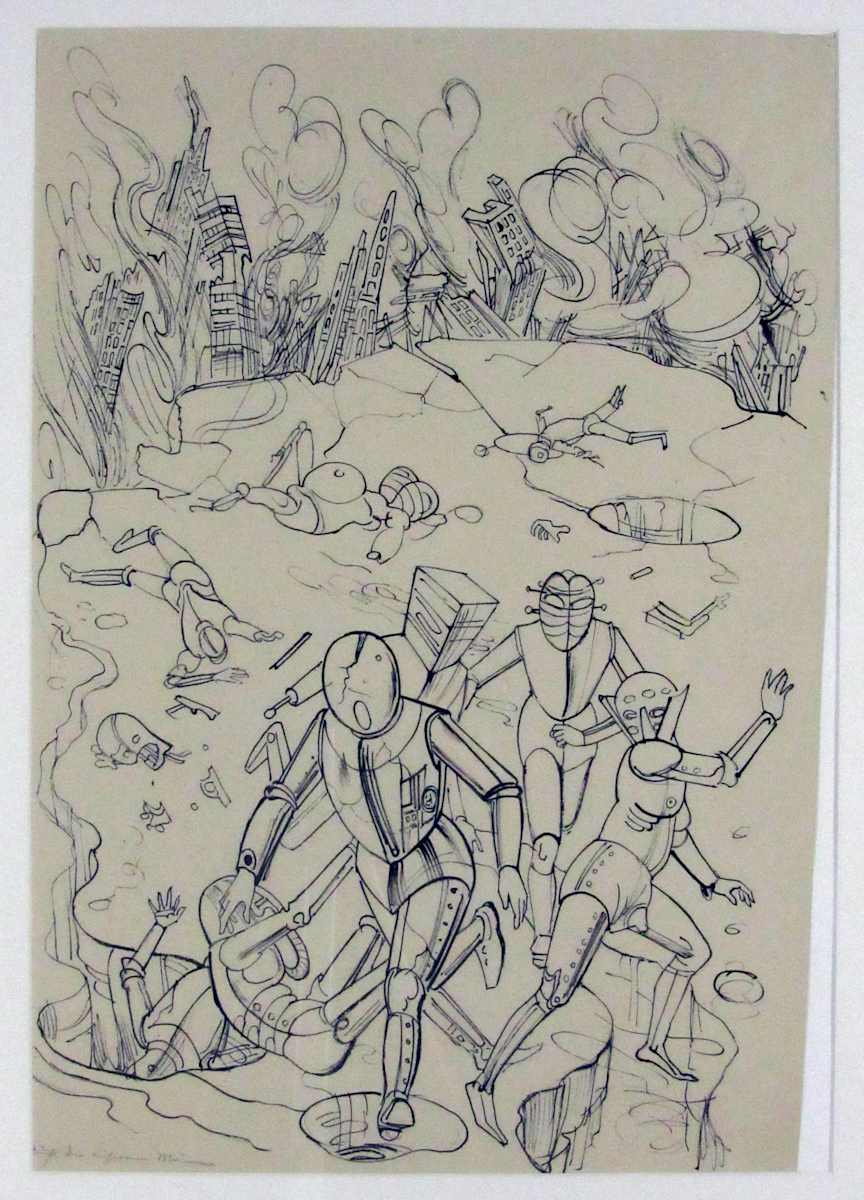 Die flucht der eiserhen Manner by Rudolf Schlichter, Image 1.