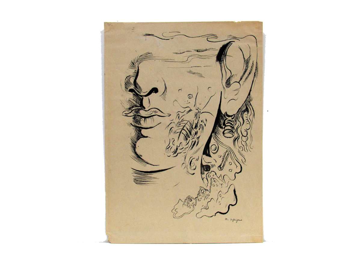 Halbes gesicht by Rudolf Schlichter, Image 1.