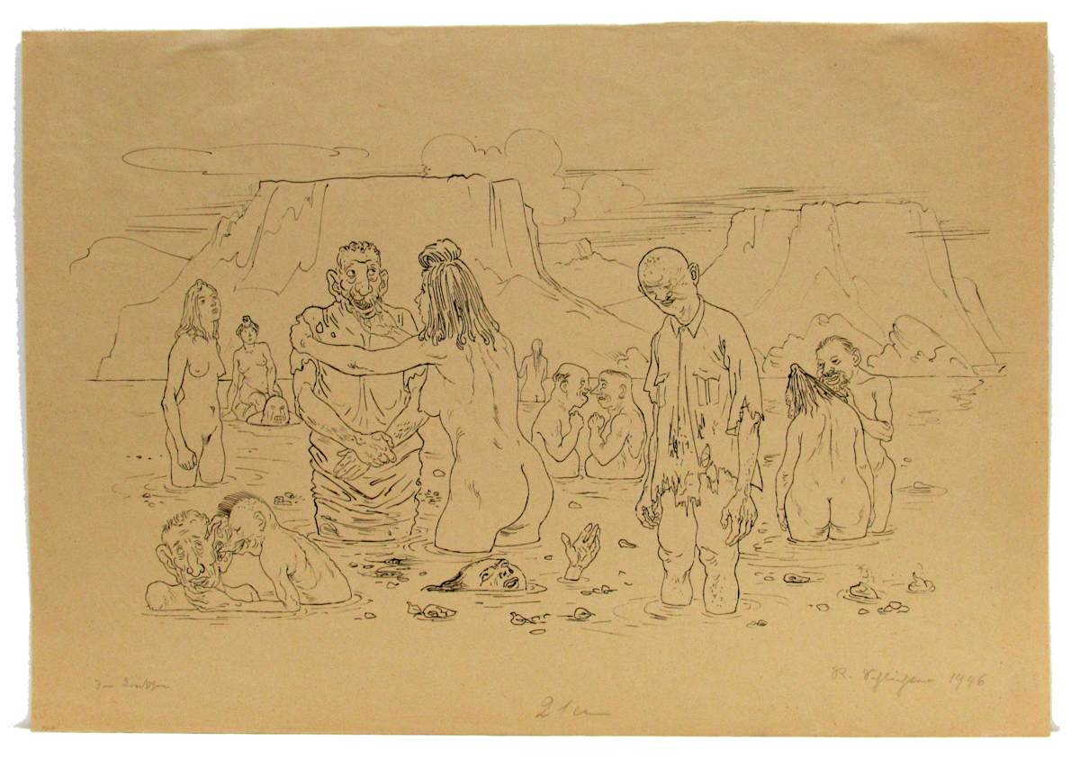F...Dreckvee (Illegible) by Rudolf Schlichter, Image 1.