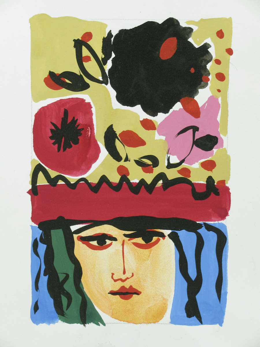Woman with Flowered Hat by Schomer Lichtner, Image 1.