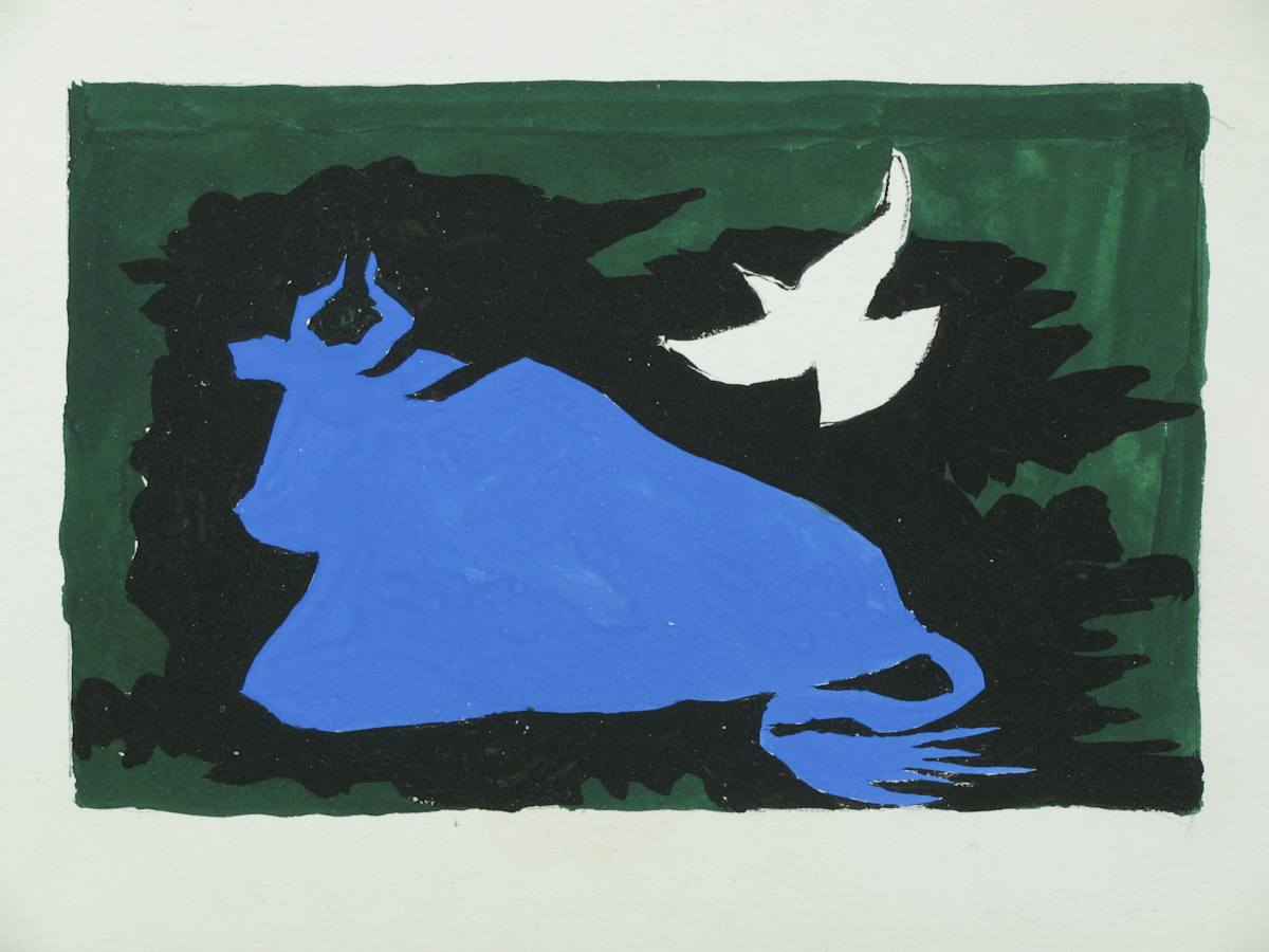 Cow with Bird by Schomer Lichtner, Image 1.