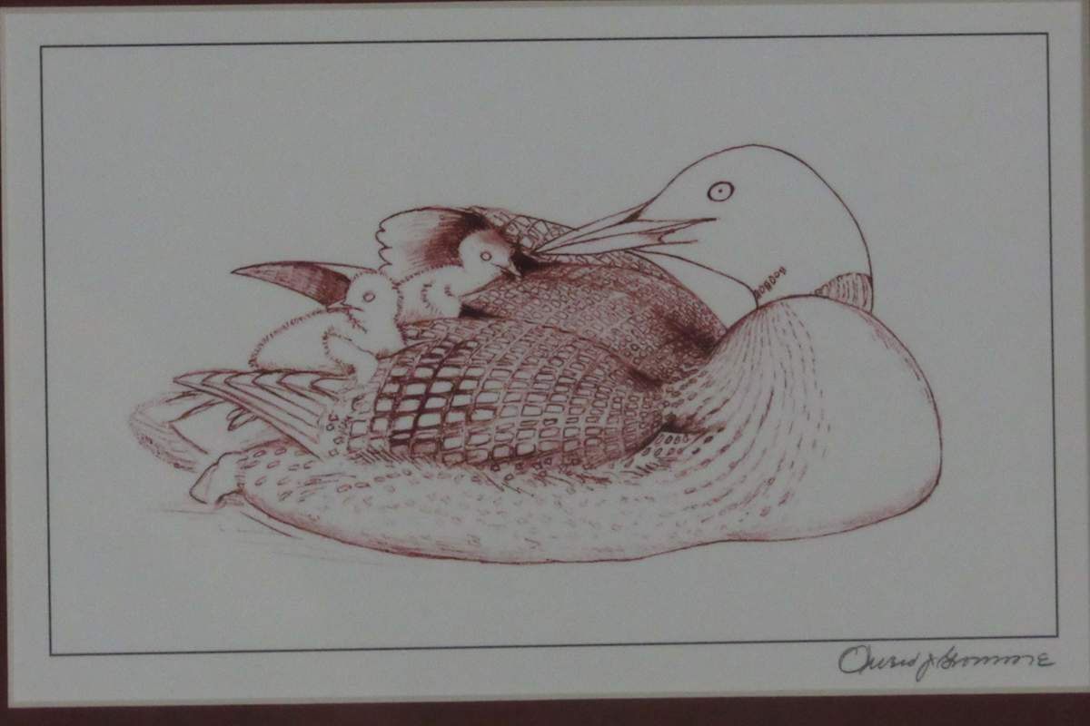 No Title, Duck with Young Under Wing by Owen Gromme, Image 1.