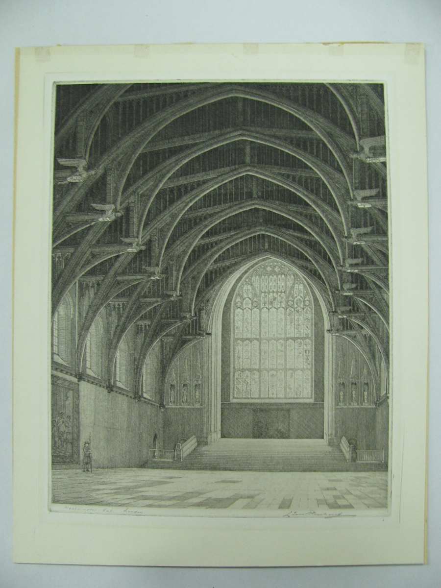 Westminster Hall, London by Leon Pescheret, Image 1.