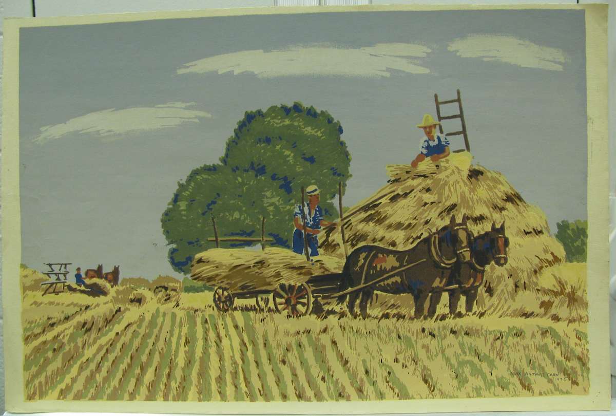 Wheatfield Harvest by Max Arthur Cohn, Image 1.