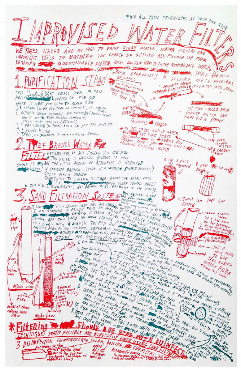 Improvised Water Filters by Colin Matthes, Image 1.