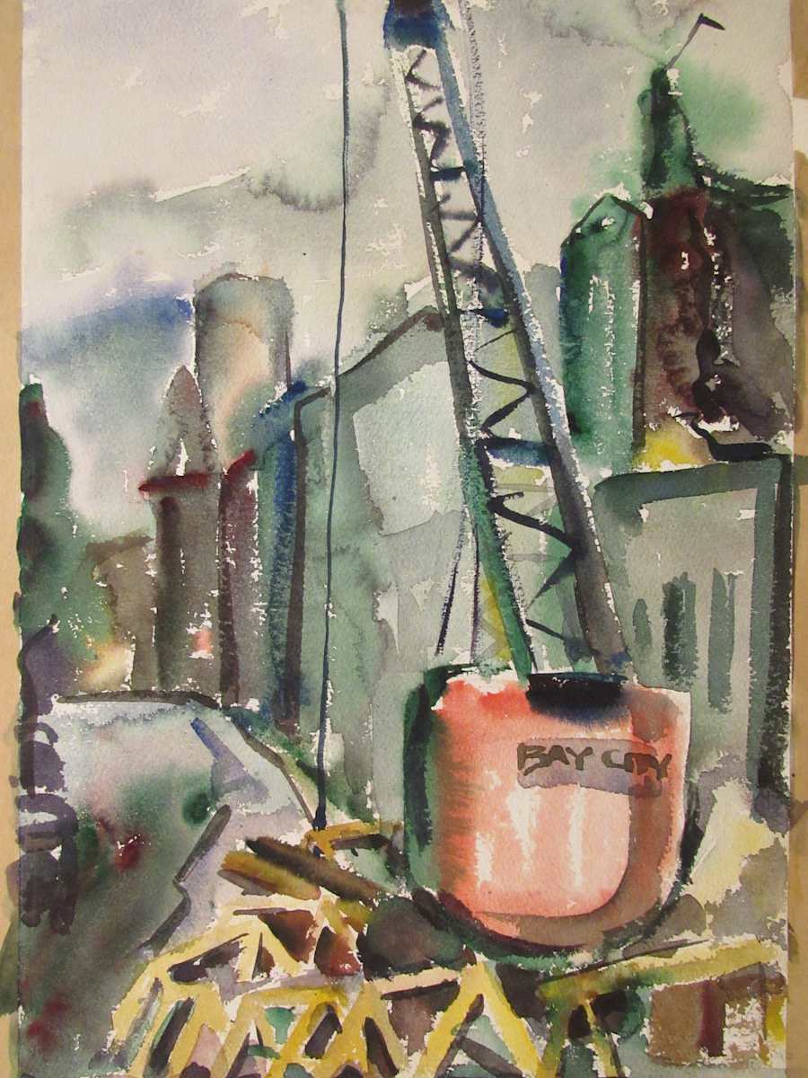 Construction Scene by Evelyn Guhr Sweeney, Image 1.