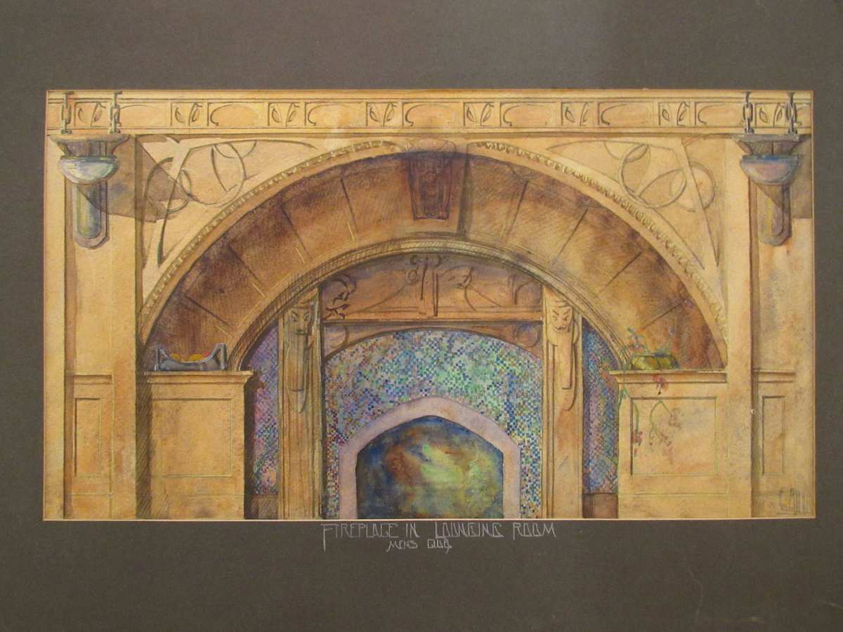 Fireplace in Living Room by Evelyn Guhr Sweeney, Image 1.