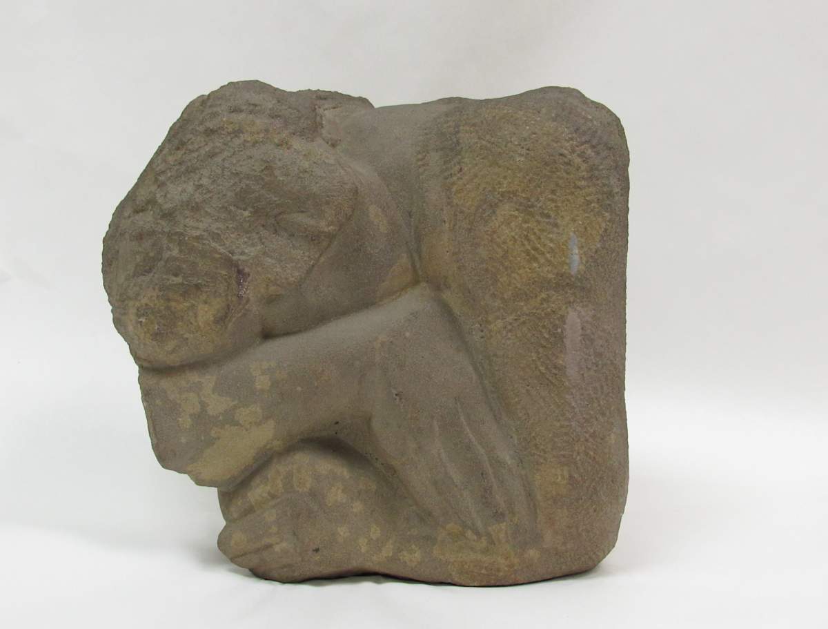 Figure in Repose/Head and Shoulders by Evelyn Guhr Sweeney, Image 1.