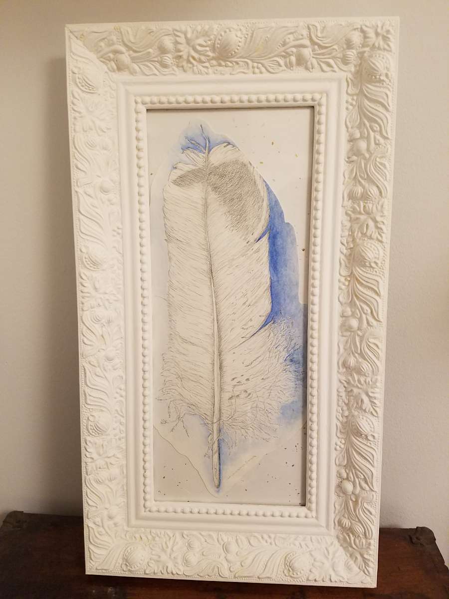Blue Feather by Jan Somers 