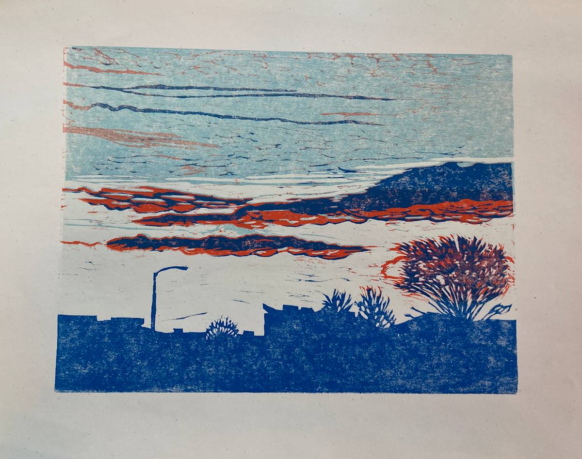 Better Tomorrows by Heart of the Sun Gallery  Image: 4 color cherry woodblock reduction print Edition of 29 2025