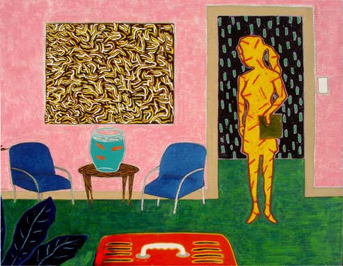Woman in a Pink Room by Francis Pavy 