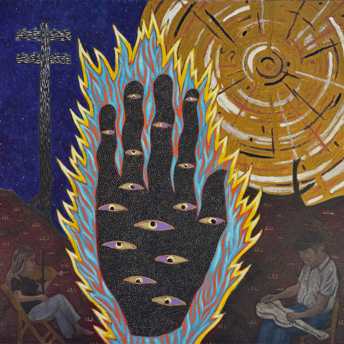 Wavey hand with Explosion and Musicians by Francis Pavy 